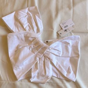 White Just Bee Queen Bandeau Style Top